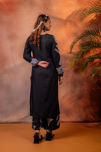 Noir Tribal Graphic Kurta Set